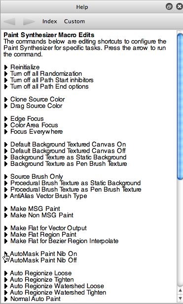 Tightening up a Paint Effect 18 Tightening up a Paint Effect Macro Edit