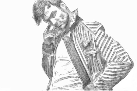 Sketch Effects 3 Angular with Ellipse Hatch