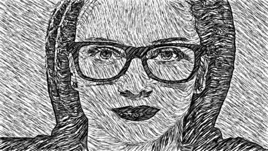 Sketch Effects 10 BW Block Print 1